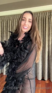 Christina Khalil See-Through Robe Lingerie Onlyfans Video Leaked