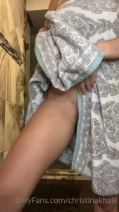 Christina Khalil Anal Dildo Shower September Onlyfans Livestream Leaked 57268