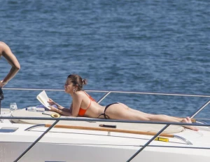 Selena Gomez Thong Bikini Boat Set Leaked 59477