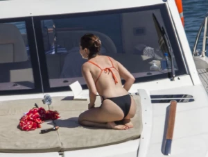 Selena Gomez Thong Bikini Boat Set Leaked 59479