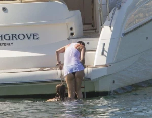 Selena Gomez Thong Bikini Boat Set Leaked 59484