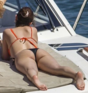 Selena Gomez Thong Bikini Boat Set Leaked 59486