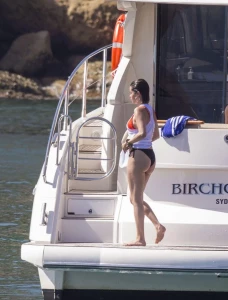 Selena Gomez Thong Bikini Boat Set Leaked 59487