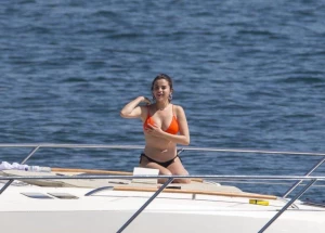 Selena Gomez Thong Bikini Boat Set Leaked 59488