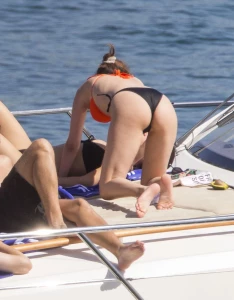 Selena Gomez Thong Bikini Boat Set Leaked 59489