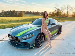 Christina Khalil Micro Bikini Sports Car Onlyfans Set Leaked 63806