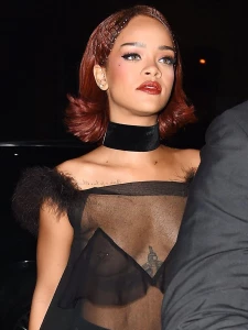 Rihanna Candid See-Through Nipple Slip Photos Leaked 68637