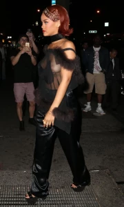 Rihanna Candid See-Through Nipple Slip Photos Leaked 68638