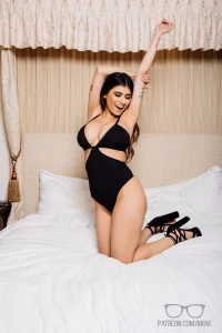 Mia Khalifa Sexy Bedroom Lingerie Photoshoot Set Leaked 69533