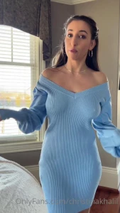 Christina Khalil Nipple Pokies Dress Onlyfans Video Leaked 79286