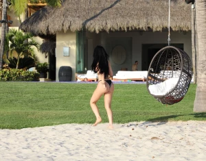 Kylie Jenner Thong Bikini Pool Candid Set Leaked 82007