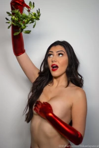 Mikaela Pascal Topless Mistletoe Onlyfans Set Leaked 83073