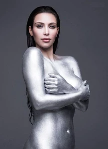 Kim Kardashian Nude Body Paint Outtakes Set Leaked 86639