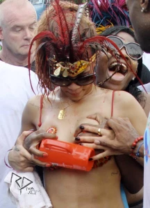 Rihanna Bikini Nip Slip Barbados Festival Photos Leaked 90096