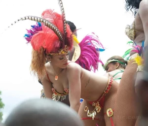 Rihanna Bikini Nip Slip Barbados Festival Photos Leaked 90102