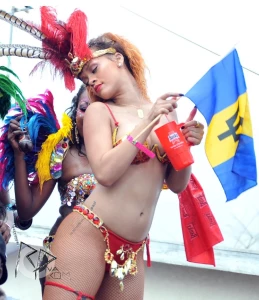 Rihanna Bikini Nip Slip Barbados Festival Photos Leaked 90106