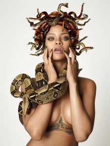 Rihanna Nude Snake Photoshoot Set Leaked 91748