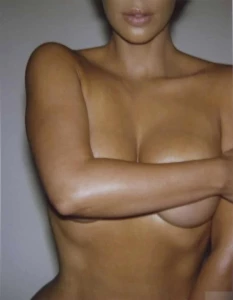 Kim Kardashian Nude Body Paint Set Leaked 93775