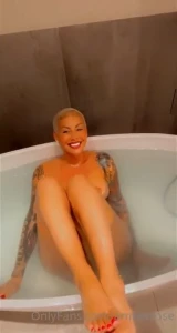 Amber Rose Nude Shower Bath Onlyfans Video Leaked 94549