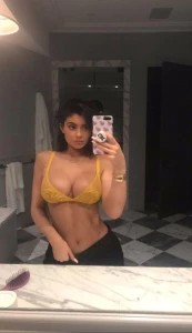 Kylie Jenner Sheer See Through Lingerie Nip Slip Set Leaked