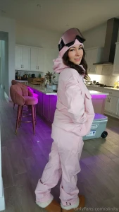 Alinity Nude Snowboard Outfit Strip PPV Onlyfans Set Leaked 9964