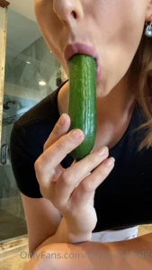 Christina Khalil Cucumber Blowjob Onlyfans Video Leaked 100751