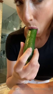 Christina Khalil Cucumber Blowjob Onlyfans Video Leaked 100754