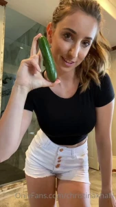 Christina Khalil Cucumber Blowjob Onlyfans Video Leaked 100757