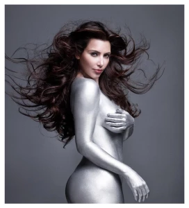 Kim Kardashian Nude Body Paint Photoshoot Leaked 100801