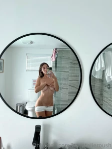 Natalie Roush Nipple Tease Bathroom Selfie Onlyfans Set Leaked 10388