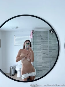 Natalie Roush Nipple Tease Bathroom Selfie Onlyfans Set Leaked 10389