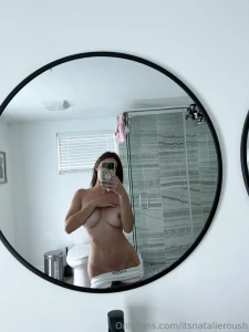 Natalie Roush Nipple Tease Bathroom Selfie Onlyfans Set Leaked 10390