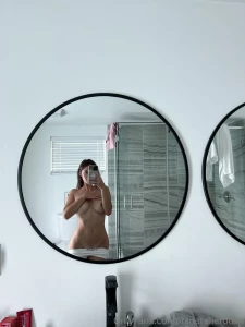 Natalie Roush Nipple Tease Bathroom Selfie Onlyfans Set Leaked 10391