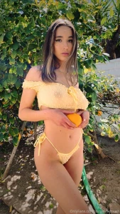 Natalie Roush Yellow See Through Top Onlyfans Set Leaked 102482