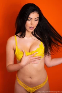 Mikaela Pascal Sexy Yellow Bikini Onlyfans Set Leaked 112786