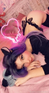 Belle Delphine Nude Purple Hair Kitten Onlyfans Set Leaked 112972