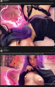 Belle Delphine Nude Purple Hair Kitten Onlyfans Set Leaked 112979