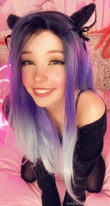 Belle Delphine Nude Purple Hair Kitten Onlyfans Set Leaked 112982