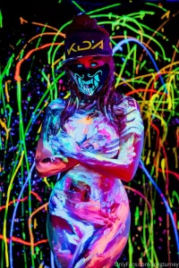 Meg Turney Akali Bodypaint Onlyfans Cosplay 120491