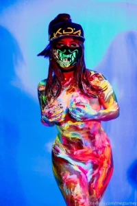 Meg Turney Akali Bodypaint Onlyfans Cosplay 120498