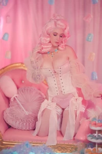 Meg Turney Nude Pussy Pink Corset Onlyfans Set Leaked 12433