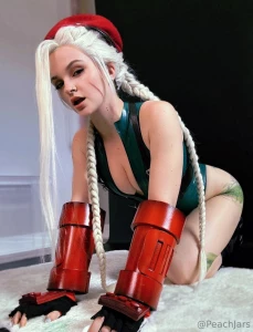 PeachJars Pussy Latex Cammy Cosplay Onlyfans Set Leaked 129955